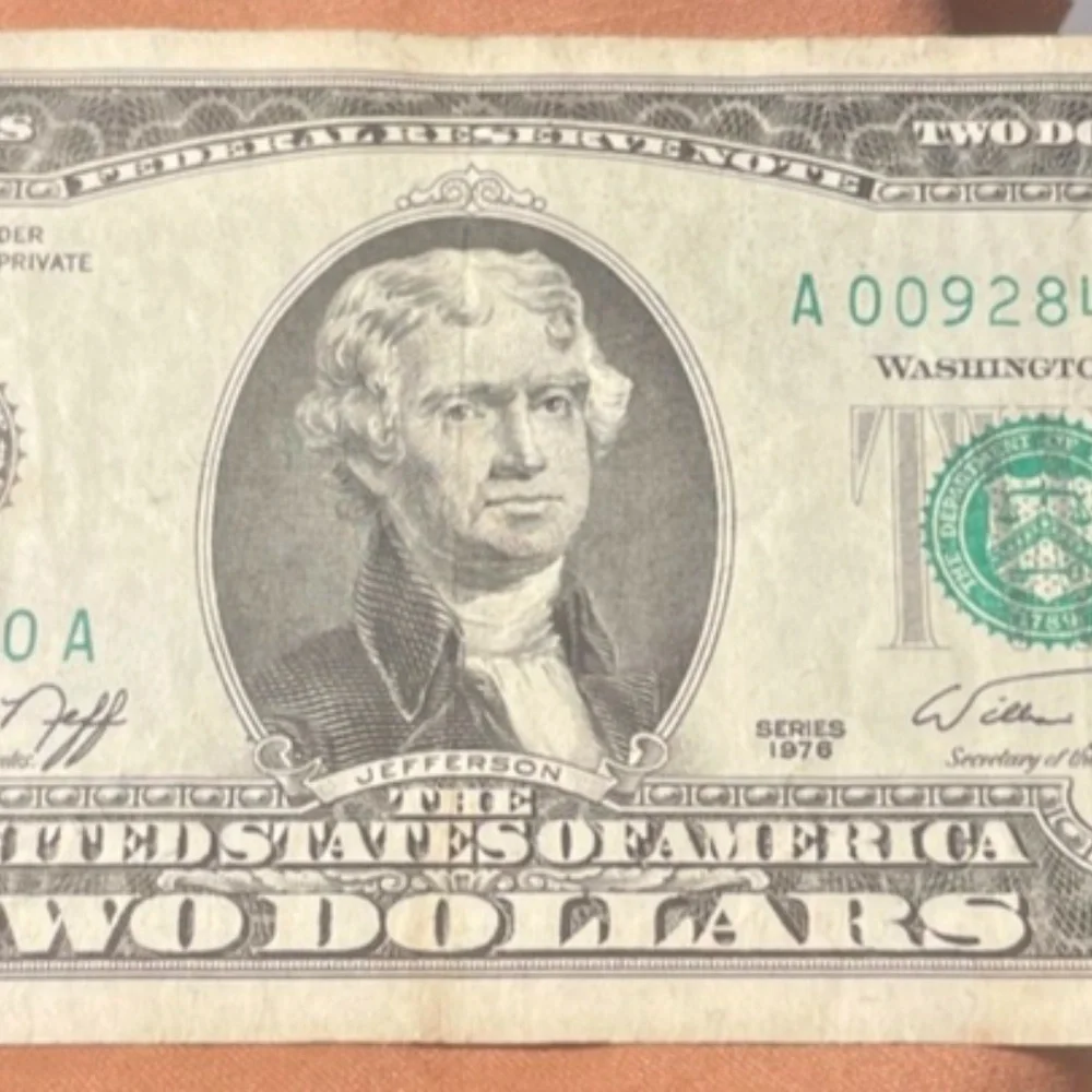 1976 Bicentennial Low #A00928400A Two Dollar Bill RARE   #205712142005 - Picture 3 of 6
